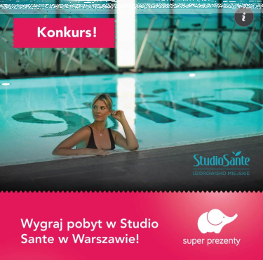 Wygraj pobyt dla dwojga w Studio Sante w Warszawie