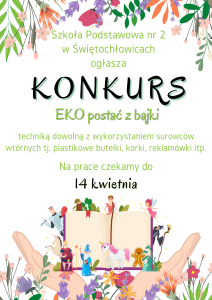 Konkurs dla świętochłowickich przedszkoli "Eko postać z bajki"