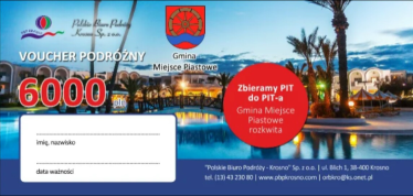 Loteria "Zbieramy PIT do PIT-a - Gmina Miejsce Piastowe rozkwita"