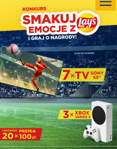 Konkurs "Smakuj emocje z Lay’s i graj o nagrody" Lidl