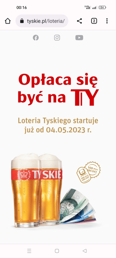 Loteria "Opłaca się przejść na TY" 18+