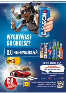 Konkurs "Wygrywasz co chcesz? 0.0 przeciwwskazań" Lidl, 18+
