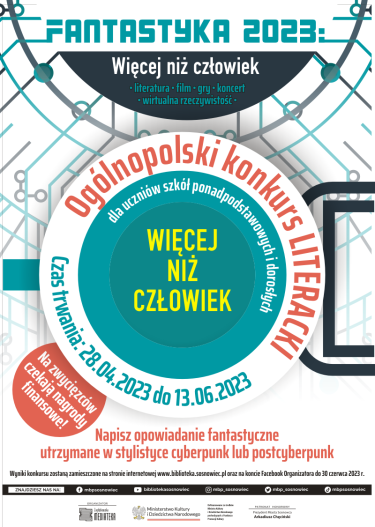Konkurs "Fantastyka 2023: Więcej niż człowiek"