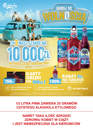 Loteria "Kieruj się wolnością" Orlen, 18+