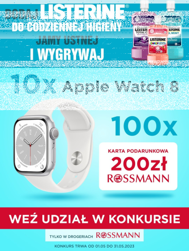 Konkurs "Dodaj Listerine do codziennej higieny jamy ustnej i wygrywaj nagrody" Rossmann