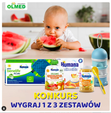 Wygraj 1 z 3 dużych zestawów dobroci dla maluszka!