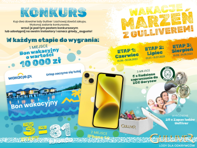 Konkurs "Wakacje marzeń z Gulliverem"