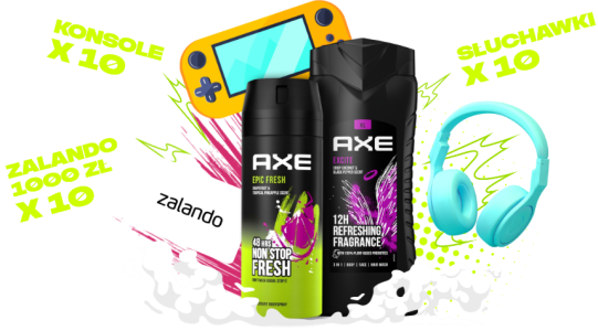 Konkurs "Przyciągaj nagrody z efektem AXE" Rossmann