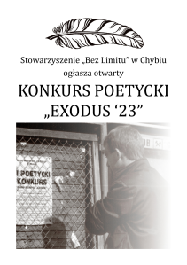 Konkurs poetycki "EXODUS ‘23"