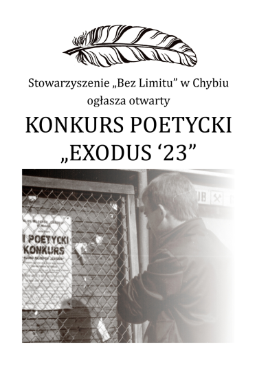 Konkurs poetycki "EXODUS ‘23"