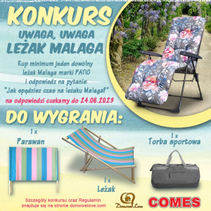 Konkurs "Leżak MALAGA"