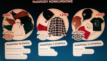 Konkurs "Jameson x Dickies- wygraj zestawy odzieży" 18+