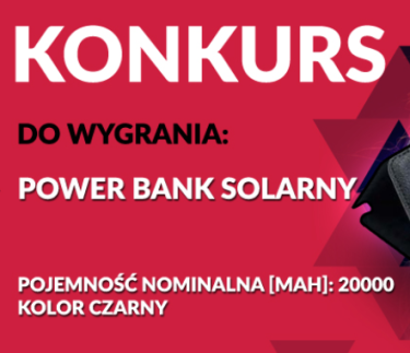 Wygraj power bank solarny