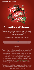 Konkurs "Czas na kolejny poziom, czas na KitKat!" Żabka