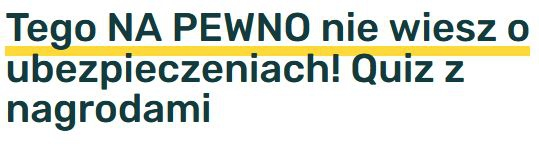 Konkurs "Co wiesz o ubezpieczeniach?"