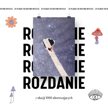 Wygraj plakat dekoracyjny / kolaż od gdańskiej artystki Krzywo Wyszło