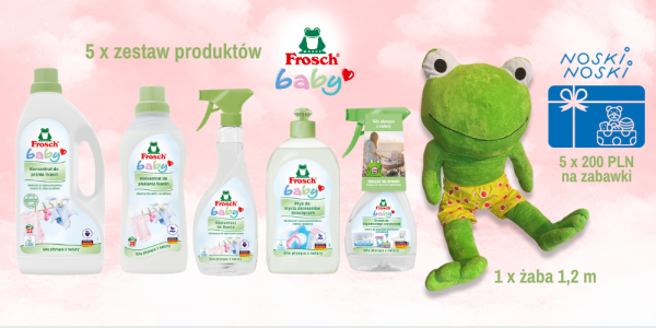 Konkurs "QUIZ z nagrodami: Razem z Frosch Baby dbamy o czystość wokół maluszka"