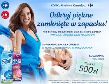 Konkurs "Odkryj piękno zamknięte w zapachu z Silan" Carrefour