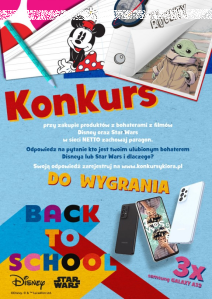 Konkurs "Kto jest Twoim ulubionym bohaterem Disneya lub Star Wars i dlaczego?" Netto