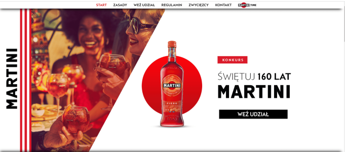 Konkurs "Świętuj 160 Lat MARTINI" Martini 18+