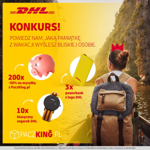 Konkurs "DHL - 200 kuponów na wysyłkę + gadżety"