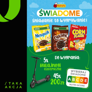 Konkurs "Świadome śniadanie to wygrywanie" Nestle Biedronka