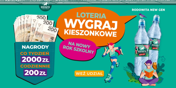 Loteria "Rodowita Wygraj kieszonkowe na Nowy Rok Szkolny"