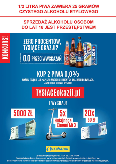 Konkurs "Zero procentów, tysiące okazji? 0.0 PRZECIWWSKAZAŃ" Lewiatan