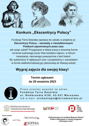 Konkurs dla uczniów klas 3-6 "Ekscentrycy Polscy"