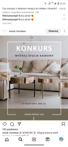 Wygraj stolik kawowy