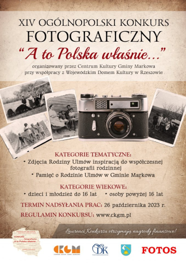 XIV Ogólnopolski Konkurs Fotograficzny "A to Polska właśnie…"