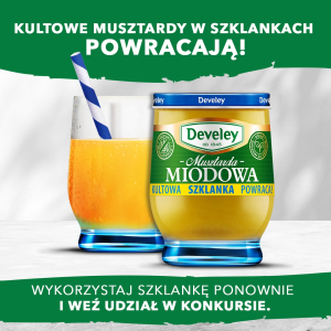 Konkurs "Kultowa szklanka z musztard Develey Premium"