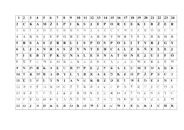 Konkurs "Odszukaj nazwy leśnych ssaków"