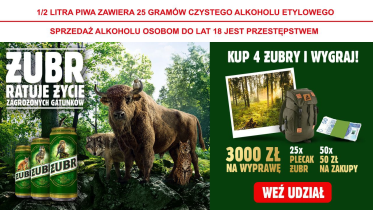 Konkurs "Żubr ratuje życie zagrożonych gatunków"