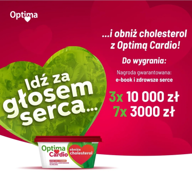 Konkurs "Idź za głosem serca... obniż cholesterol z Optimą Cardio"