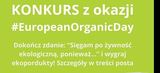 Konkurs z okazji European Organic Day