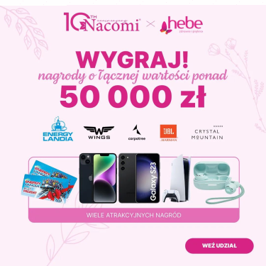 Konkurs "10 lat Nacomi x Hebe"