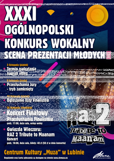 XXXI Ogólnopolski Konkurs Wokalny "SCENA PREZENTACJI MŁODYCH"