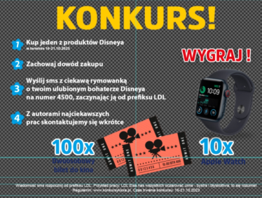 Konkurs "Ulubiony bohater Disneya" Lidl