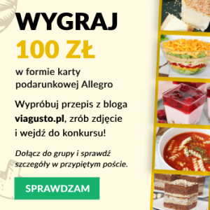 Konkurs "Wypróbuj przepis i wygraj 100 zł w formie karty podarunkowej Allegro"