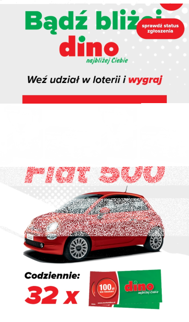 Loteria "Bądź bliżej Dino"