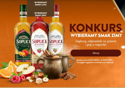 Konkurs "Wybieramy smak zimy - Soplica" 18+