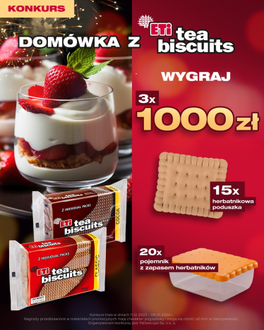 Konkurs "Domówka z ETi Tea Biscuits"