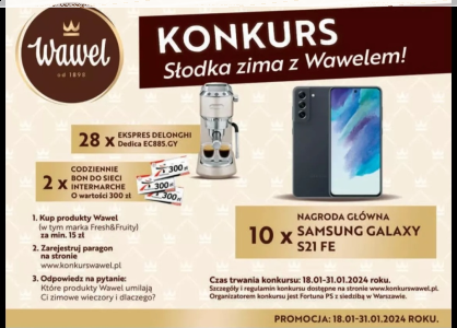 Konkurs "Słodka zima z Wawelem" Intermarche