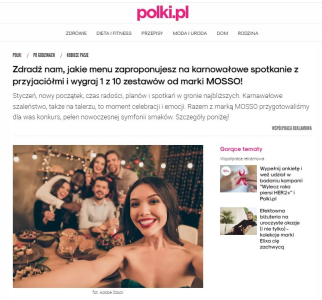 Konkurs "Karnawałowy MOSSO - Kobiece pasje"