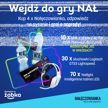 Konkurs "IEM Katowice z Nałęczowianką" Żabka