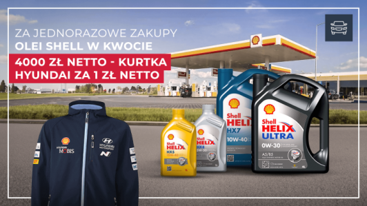 Loteria "Kup oleje Shell i wygraj kurtkę Hyundai WRC"