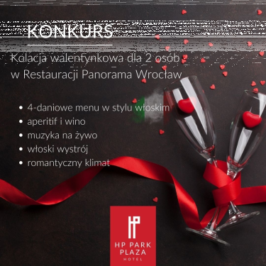 Wrocław: Wygraj kolację walentynkową dla dwojga w Restauracji Panorama