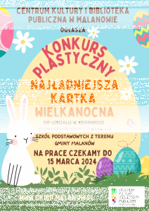 Malanów: Konkrus plastyczny "Najładniejsza kartka wielkanocna"