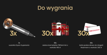 Konkurs "Sięgnij po TRESemme i wygraj" Rossman